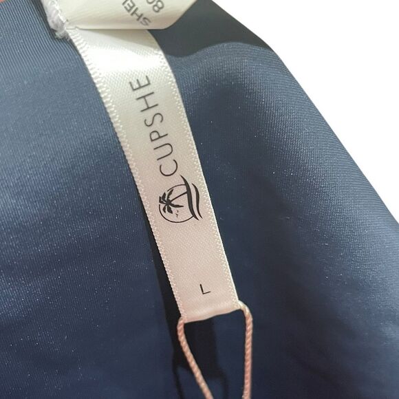 Cupshe Dark Navy Blue Swim Bottoms, Size L, NWT - Picture 3 of 7